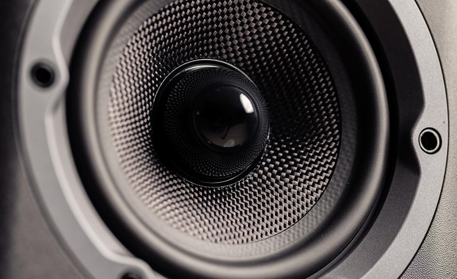 A close up of a speaker​