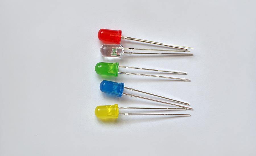 A group of LEDs in different colors